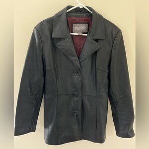 Wilsons Leather Women’s Medium Vintage Black Leather Jacket